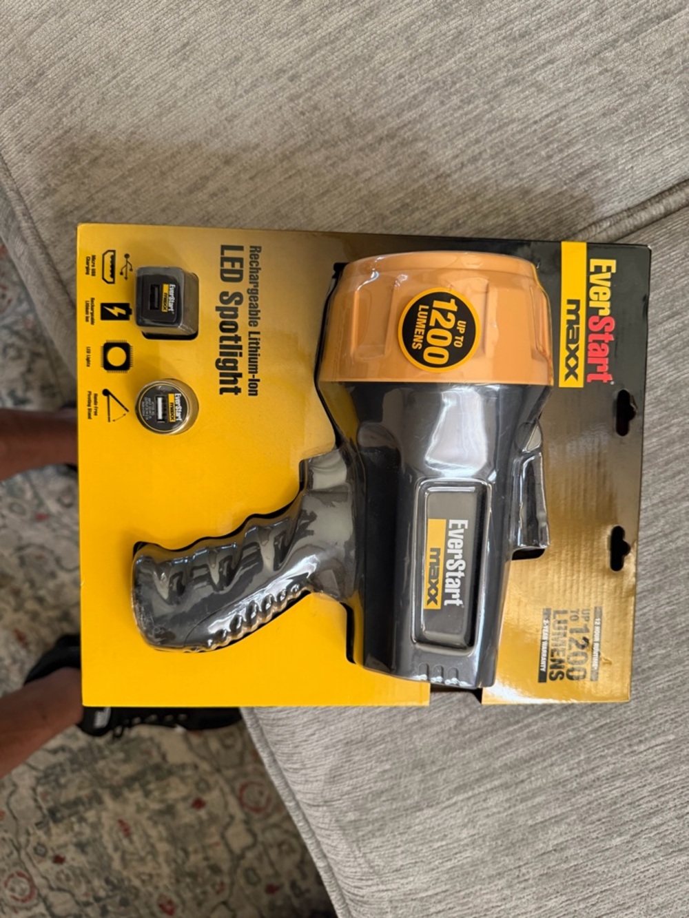 EverStart Maxx LED Spotlight in Yellow and Black